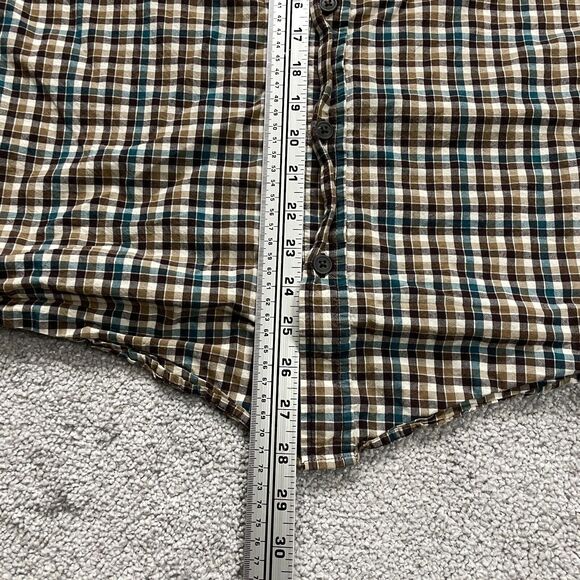 Columbia Rapid Rivers Shirt Mens Medium Multicolor Long Sleeve Plaid Casual Fish - Picture 7 of 10